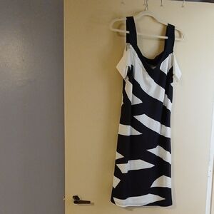 Amazon Blue and White Patterned Dress